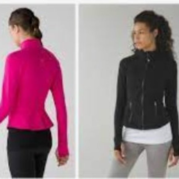 Lululemo zip-up jacket Navy; size Small - Picture 2 of 4